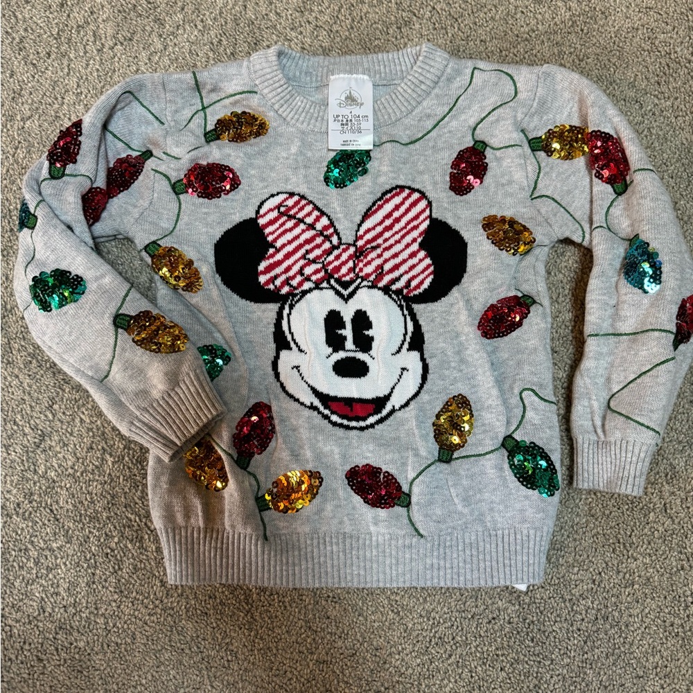 Disney Christmas sweater EUC